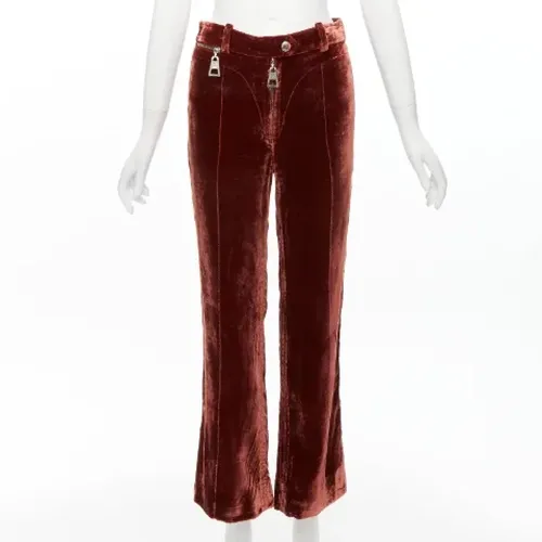 Pre-owned Viscose bottoms , female, Sizes: S - Louis Vuitton Vintage - Modalova