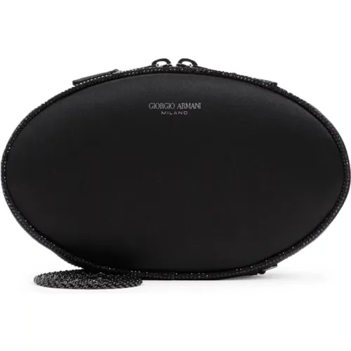 Schwarze Clutch Tasche Aw24 - Giorgio Armani - Modalova