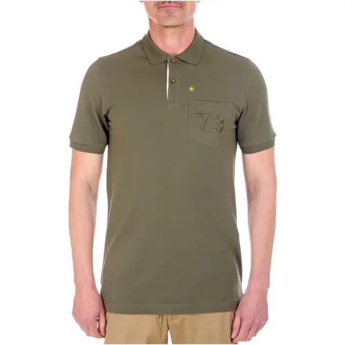 Short Sleeve Polo Shirt , male, Sizes: L - Manuel Ritz - Modalova