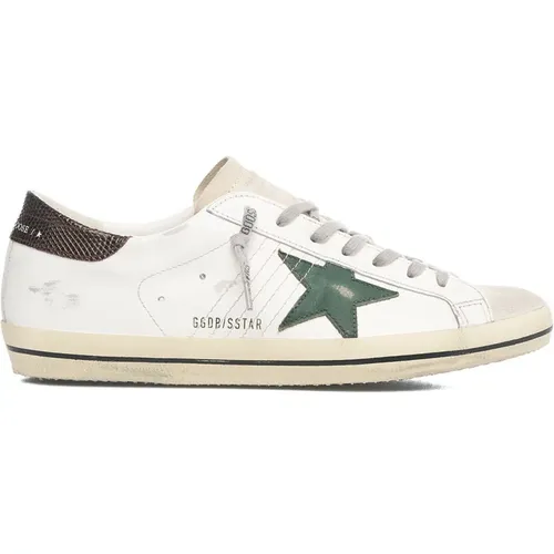 Weiße Super Star Sneakers , Herren, Größe: 43 EU - Golden Goose - Modalova