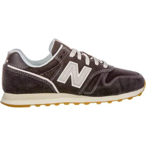 Black Grey Suede Mesh Trainers Women , female, Sizes: 3 1/2 UK - New Balance - Modalova