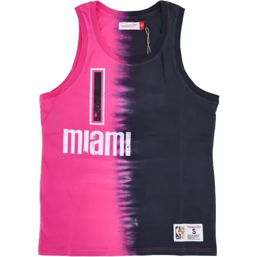 NBA Tie Dye Tank Chris Bosh , Herren, Größe: M - Mitchell & Ness - Modalova