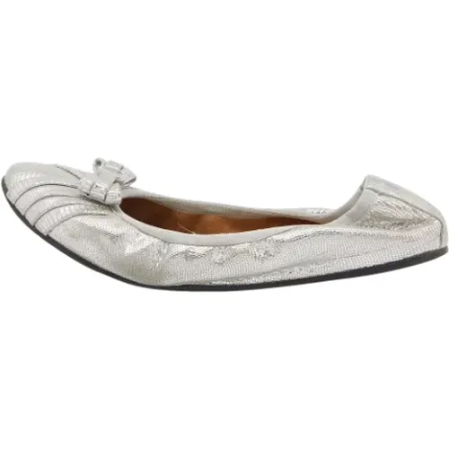 Pre-owned Suede flats , female, Sizes: 5 UK - Salvatore Ferragamo Pre-owned - Modalova