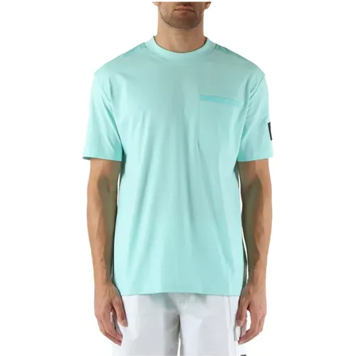 Cotton T-shirt with Front Pocket , male, Sizes: 2XL, L, XL, M, XS, S - Calvin Klein Jeans - Modalova