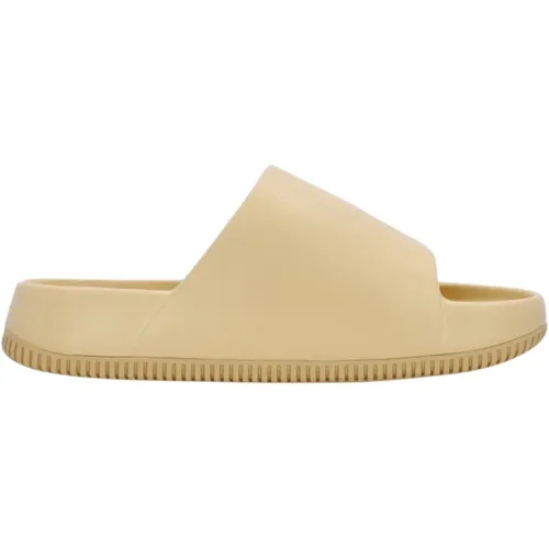 Calm Slide Sesame Hausschuhe , Damen, Größe: 38 EU - Nike - Modalova