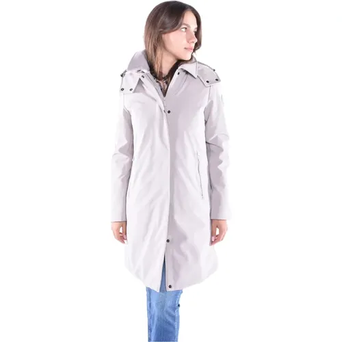 Waterproof and Windproof Down Parka with Detachable Hood , female, Sizes: L, M, S, XL, XS - Woolrich - Modalova