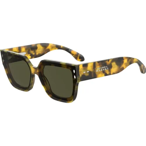 Havana Honey/Green Sunglasses , female, Sizes: 65 MM - Isabel marant - Modalova