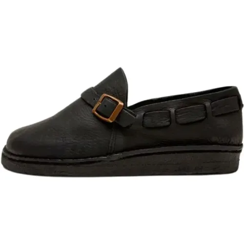 Schwarze Leder Derbies - Yogi Footwear - Modalova