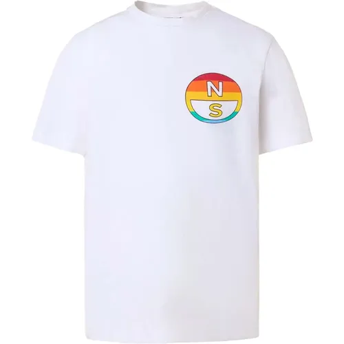 Surfing Print Kurzarm T-Shirt - North Sails - Modalova