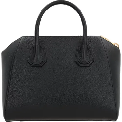 Leather Bag with Golden Details , female, Sizes: ONE SIZE - Givenchy - Modalova