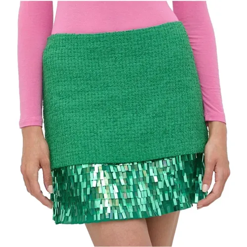 Boucle Sequin Mini Skirt , female, Sizes: 2XS, XS, M - pinko - Modalova