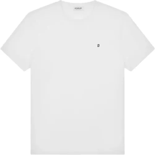 Weiße T-Shirts und Polos mit D-Logo - Dondup - Modalova
