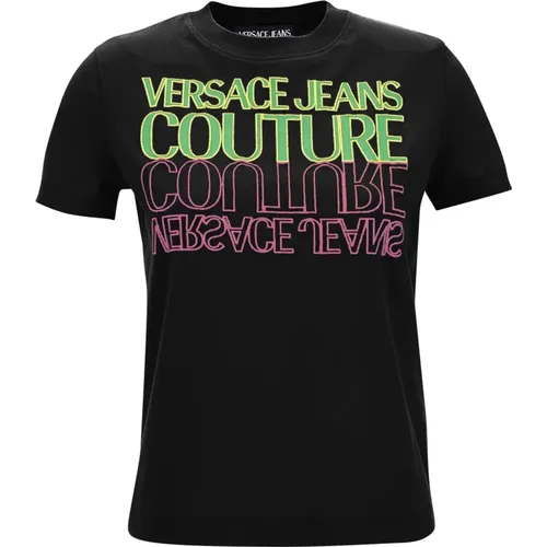 Modische T-Shirts und Polos , Damen, Größe: XS - Versace Jeans Couture - Modalova