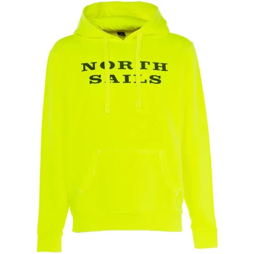 Kapuzenpullover für Herren Gelb Fluo , Herren, Größe: 3XL - North Sails - Modalova