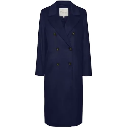 Baritone Coat with Classic Silhouette , female, Sizes: M - My Essential Wardrobe - Modalova