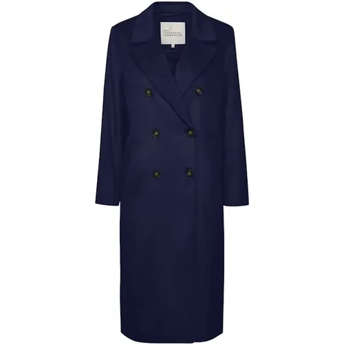 Baritone Coat with Classic Silhouette , female, Sizes: M, L - My Essential Wardrobe - Modalova