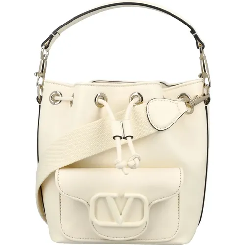 Ivory Loc Bucket Bag , female, Sizes: ONE SIZE - Valentino Garavani - Modalova