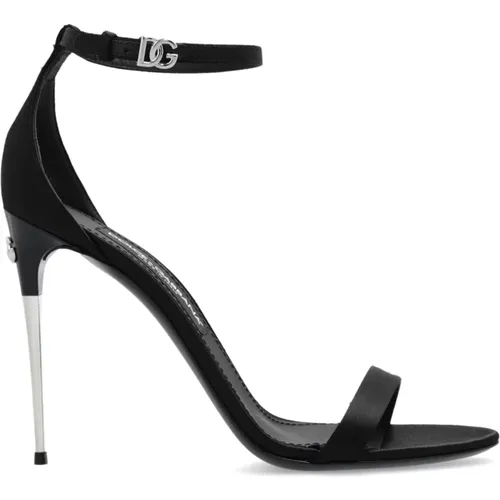 Sandalen mit dekorativem Absatz , Damen, Größe: 41 EU - Dolce & Gabbana - Modalova