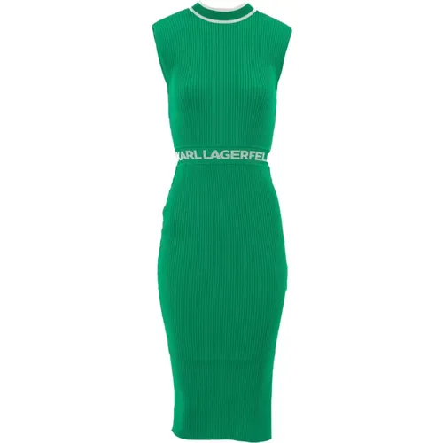 Midi Kleider , Damen, Größe: L - Karl Lagerfeld - Modalova