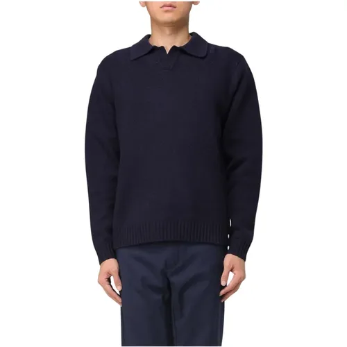 Herren Woll Tennis Pullover für alle Anlässe , Herren, Größe: XL - Aspesi - Modalova