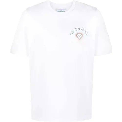 Peace Gradient Bedrucktes T-Shirt , Herren, Größe: XL - Casablanca - Modalova