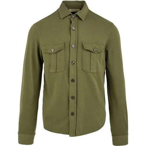 Military Style Shirts for Men , male, Sizes: XL, M, L, 2XL - Filippo De Laurentiis - Modalova