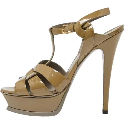 Pre-owned Leder sandals , Damen, Größe: 37 EU - Yves Saint Laurent Vintage - Modalova