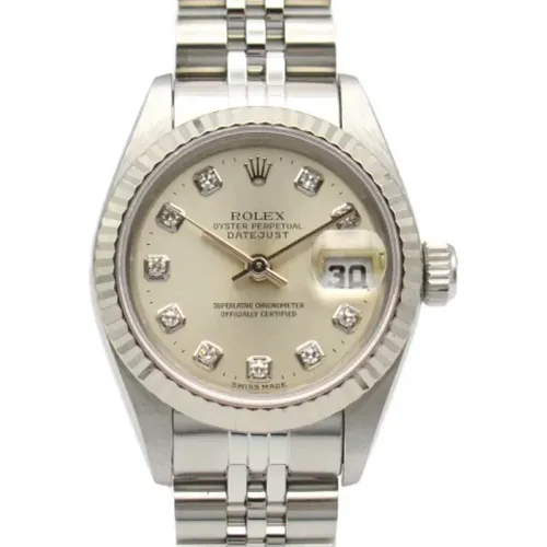 Pre-owned Stainless Steel watches , female, Sizes: ONE SIZE - Rolex Vintage - Modalova