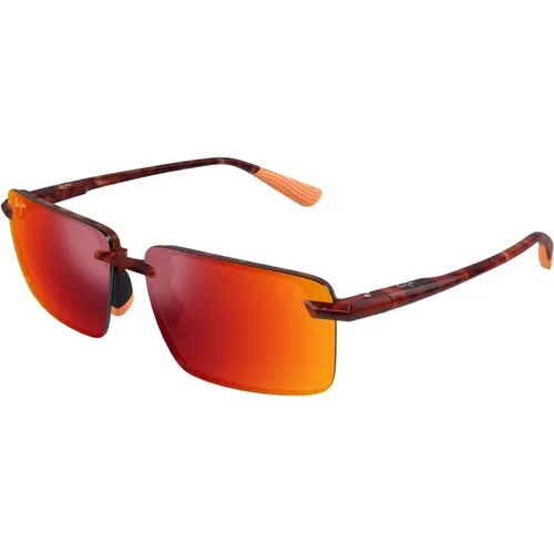 Laulima Rm626-10 Shiny Reddish Havana Sonnenbrille - Maui Jim - Modalova