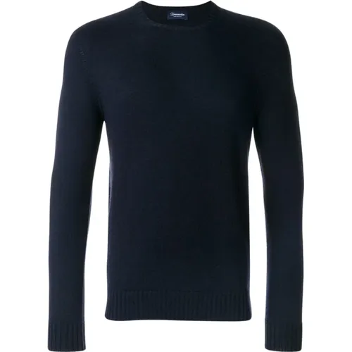 Blaues Sweatshirt Aw24 Herrenmode , Herren, Größe: M - Drumohr - Modalova