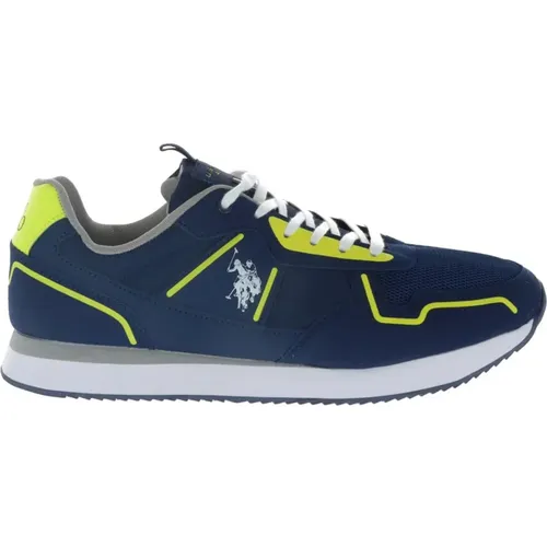 Blaue Slip-On Sportliche Sneakers , Herren, Größe: 42 EU - U.s. Polo Assn. - Modalova