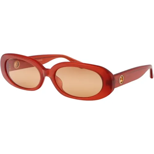 Stylish Cara Sunglasses for Summer , female, Sizes: 59 MM - Linda Farrow - Modalova