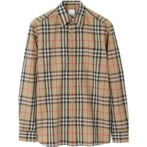 Casual Shirts , male, Sizes: M - Burberry - Modalova