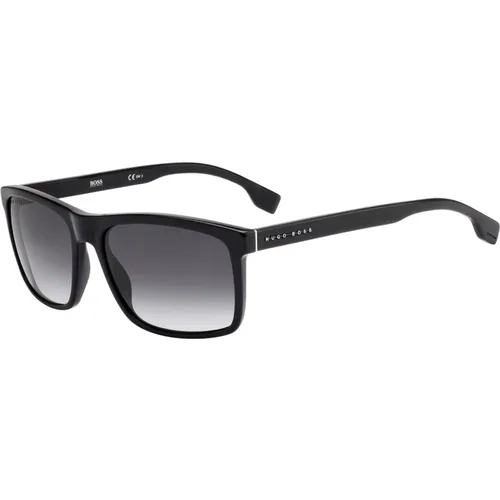 Schwarze/Grau getönte Sonnenbrille , Herren, Größe: 58 MM - Hugo Boss - Modalova