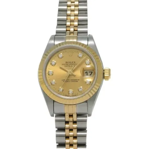 Pre-owned Stainless Steel watches , female, Sizes: ONE SIZE - Rolex Vintage - Modalova