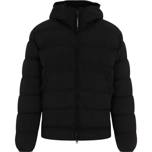 Schwarze Goggle Daunenjacke , Herren, Größe: S - C.P. Company - Modalova