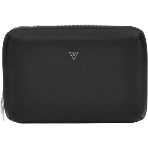 Schwarze Würfel-Clutch Handtasche , Herren, Größe: ONE Size - Guess - Modalova