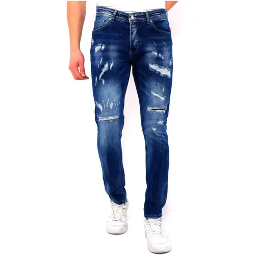 Slim Fit Jeans Stretch Men - Dc-047 , male, Sizes: W38, W33, W32, W31, W29, W30 - True Rise - Modalova