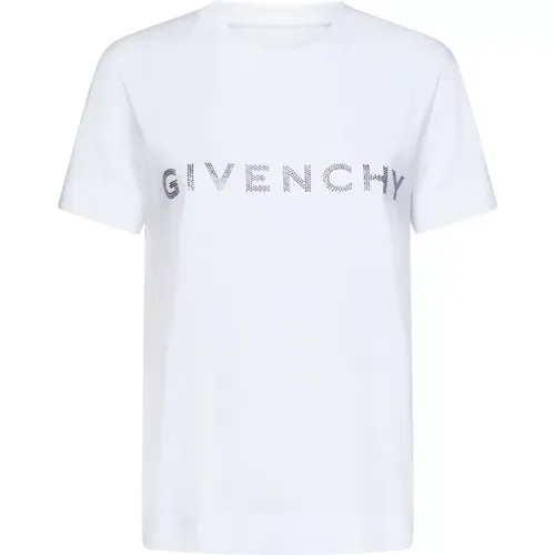 Ribbed Crewneck T-shirts and Polos , female, Sizes: S - Givenchy - Modalova