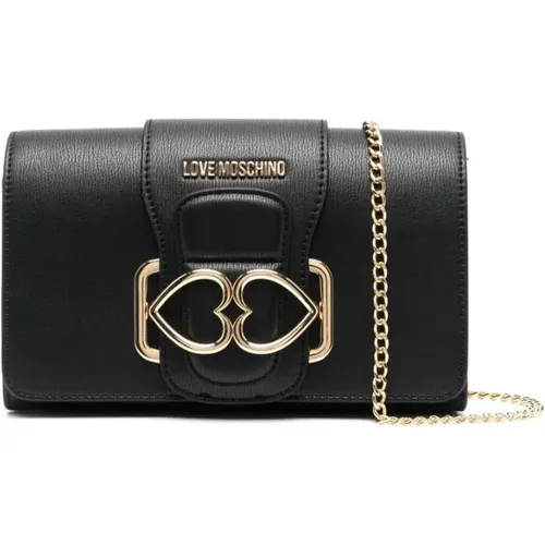 Clutch , female, Sizes: ONE SIZE - Love Moschino - Modalova