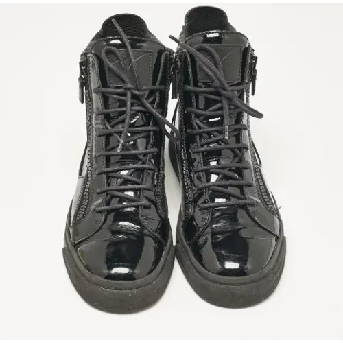 Pre-owned Leather sneakers , male, Sizes: 9 UK - Giuseppe Zanotti Pre-owned - Modalova