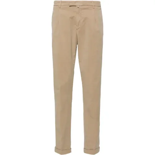 Dove Grey Trousers Twill Weave , male, Sizes: S, 2XL, 3XL, M, L - Briglia - Modalova