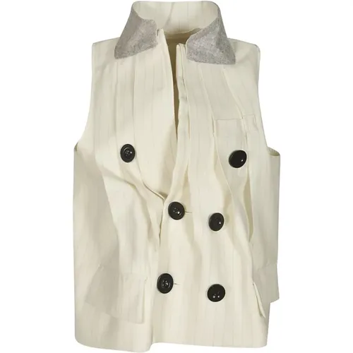 Weiße Jacken für einen Stilvollen Look - Sacai - Modalova
