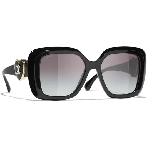 Schwarze Sonnenbrille mit Original-Etui - Chanel - Modalova