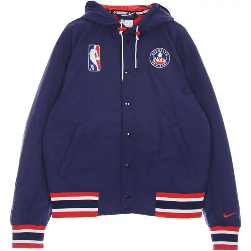 NBA Courtside Jacket Red , male, Sizes: L, 2XL, S, XL, M - Nike - Modalova