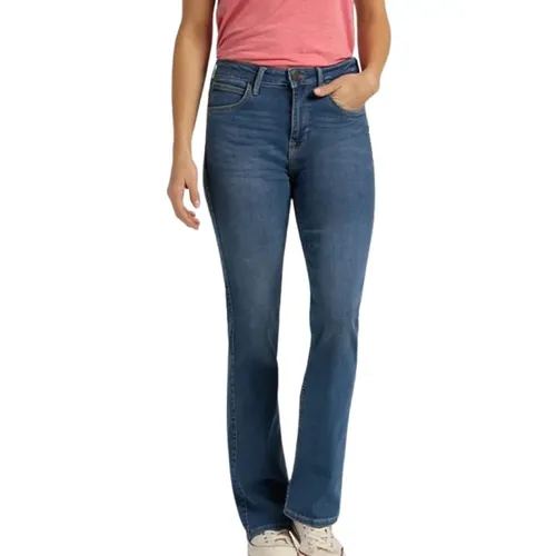 Ausgestellte Jeans , Damen, Größe: W30 - Lee - Modalova