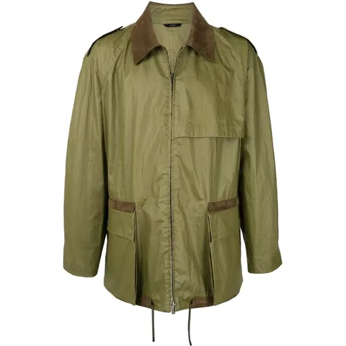 Windbreaker Jacket , male, Sizes: M - Fendi - Modalova