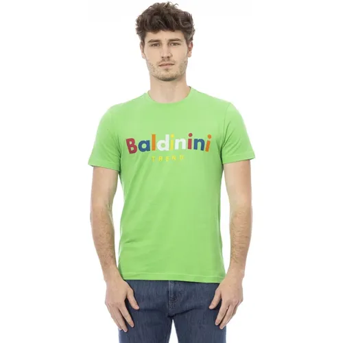 Kurzarm Rundhals T-Shirt , Herren, Größe: S - Baldinini - Modalova