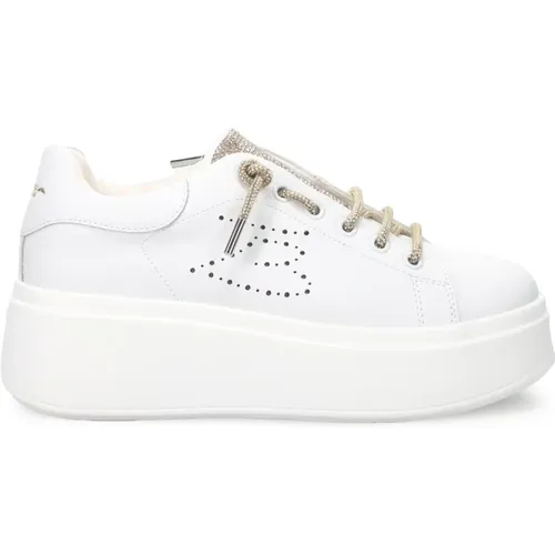 Suede Slip-On Sneakers with Platform Sole , female, Sizes: 6 UK - Tosca Blu - Modalova