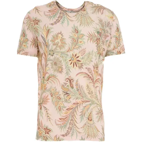 T-Shirt mit Paisley-Print , Herren, Größe: S - ETRO - Modalova